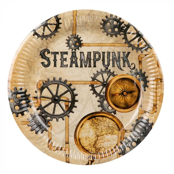Set of plates steampunk 23 cm