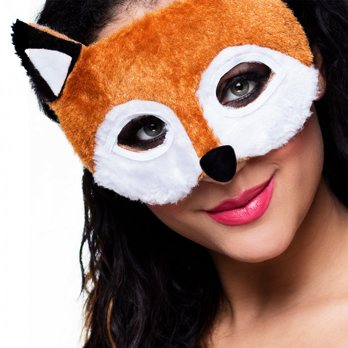 Fox fluffy half face mask