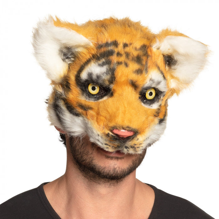 Tiger fluffy mask