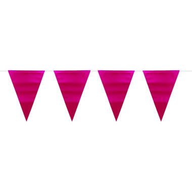 Triangular flag banners Metallic Mat - 6 m different colors