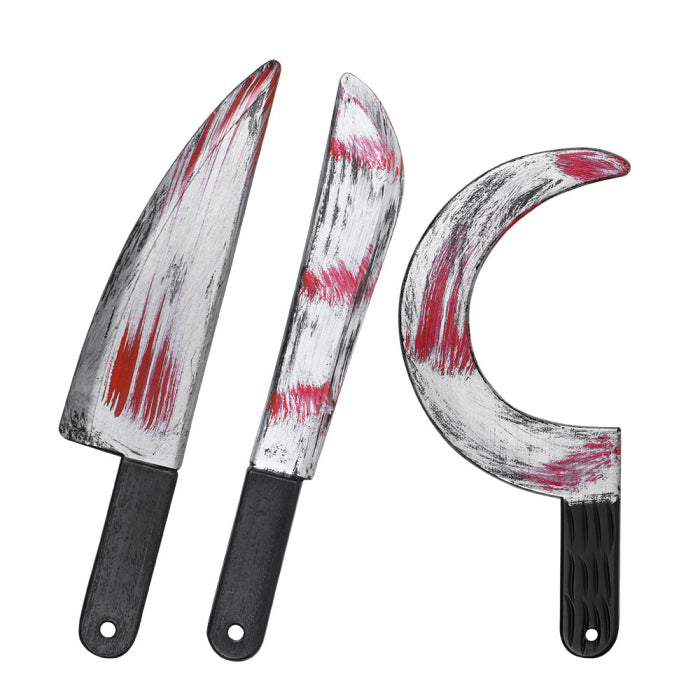 Dangerous bloody knife of various kinds 38 cm