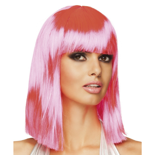 Colorful wigs with braids
