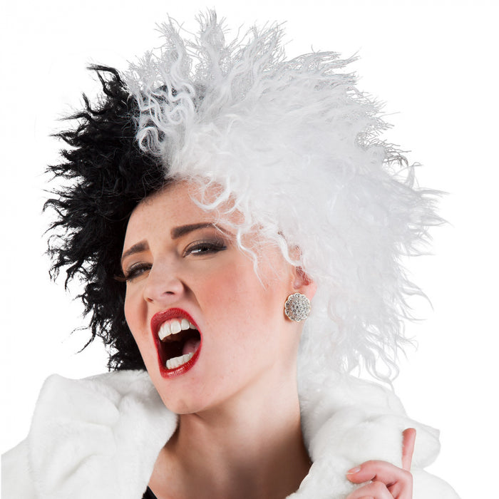 Wig white/black
