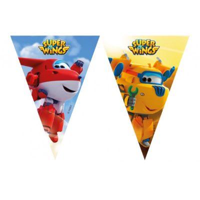 Triangular flag banner super wings