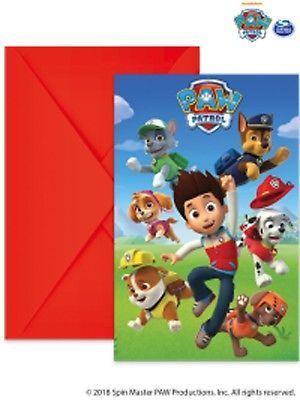 PAW PATROL invitations