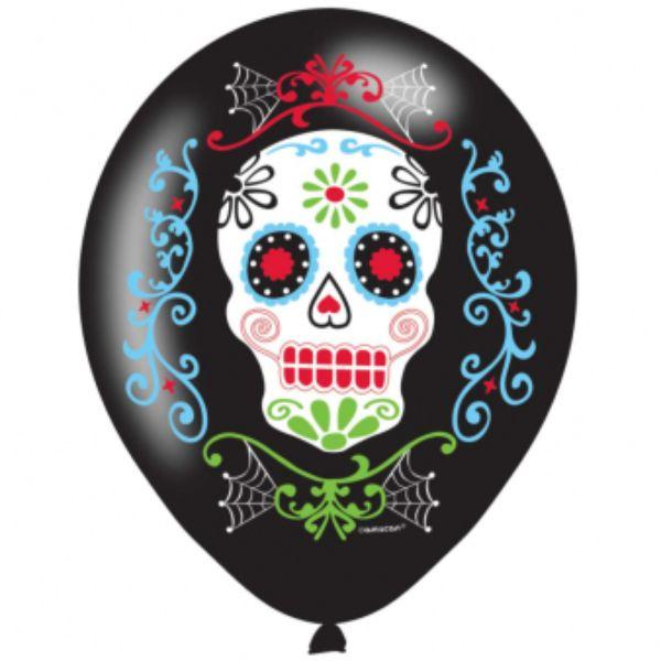 ლატექსის ბუშტი Day of the Dead 27 სმ 1ც