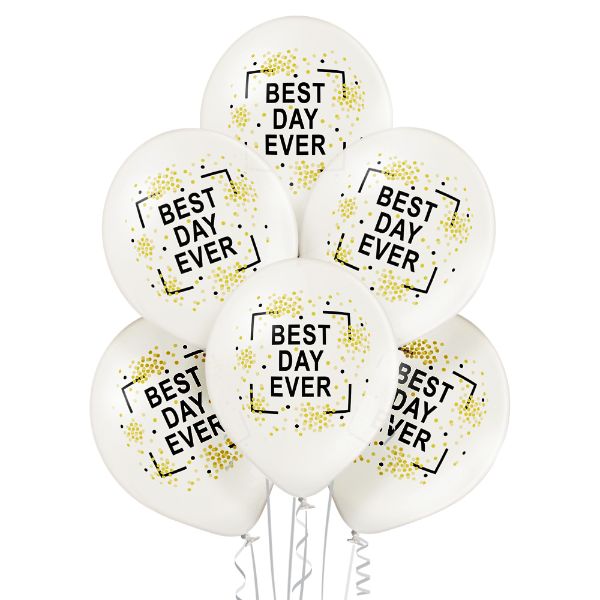 Bunch of balloons Best Day Ever 6 pcs