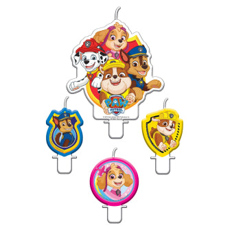 Decorative candle Paw Patrol 2018 4 pcs 5.4 / 9.5 cm
