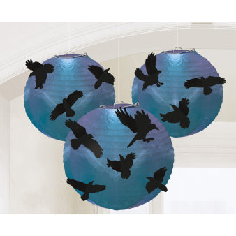 Paper lantern with flowers 5 pcs