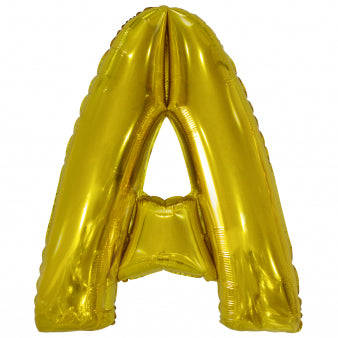Foil balloon letters helium inflatable golden 86cm