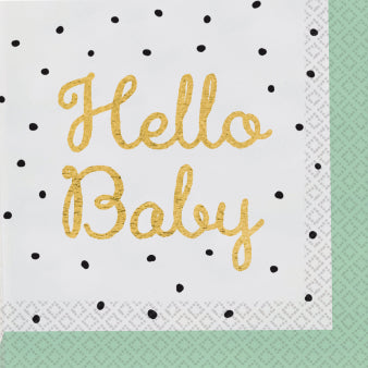 Napkin Hello Baby 33 x 33 cm 16 pcs