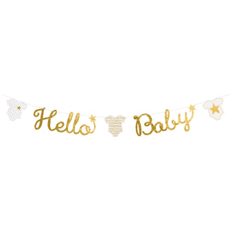 ქაღალდის ბანერი "Hello Baby" 160სმ