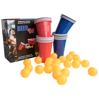 თამაში დასალევად Beer Pong (24ც ჭიქა და 24ც ბურთი)