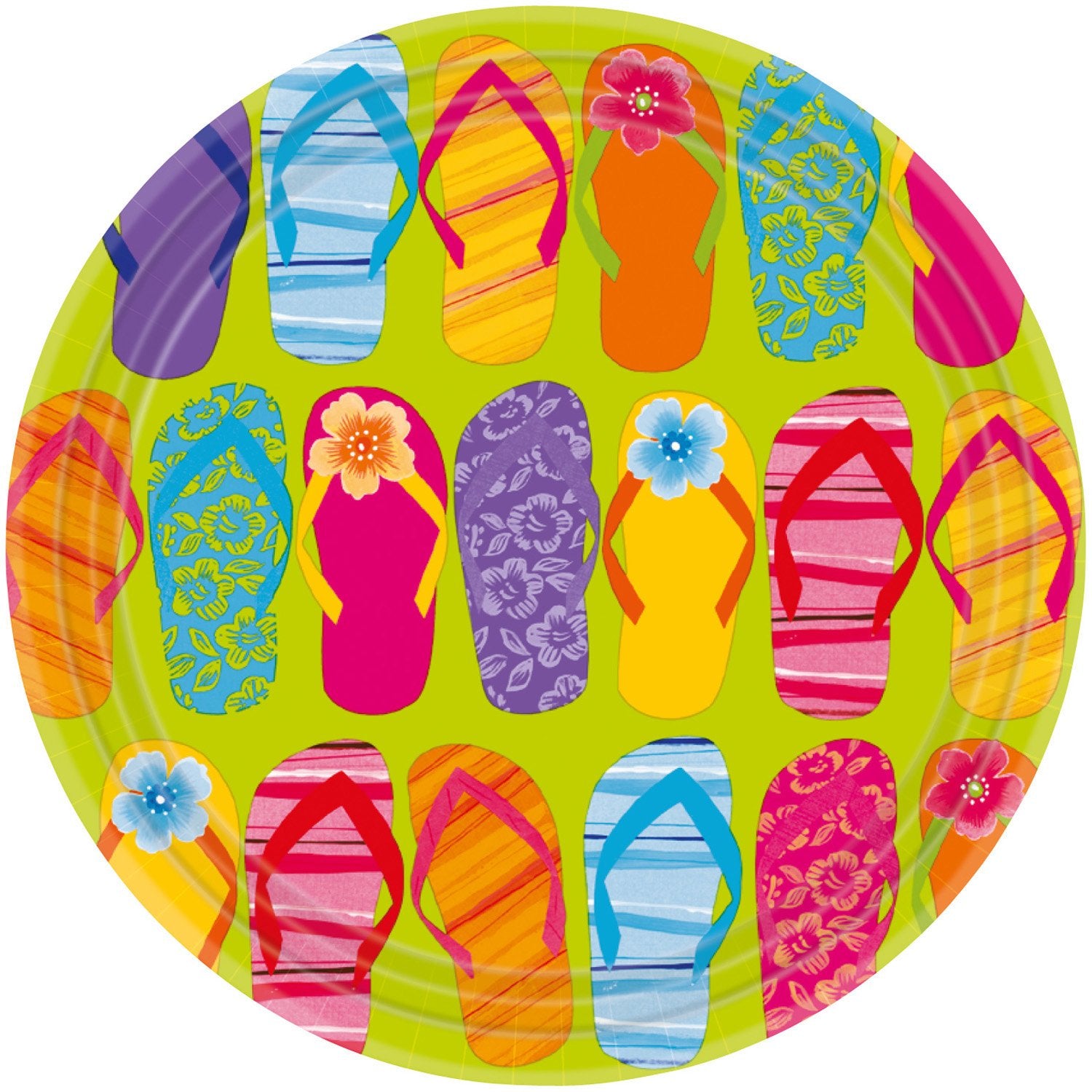 Plates cheerful summer 23 cm 8 pcs