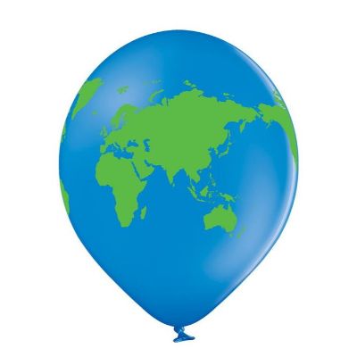 ლატექსის მასალის ჰელიუმის ბუშტი დედამიწა