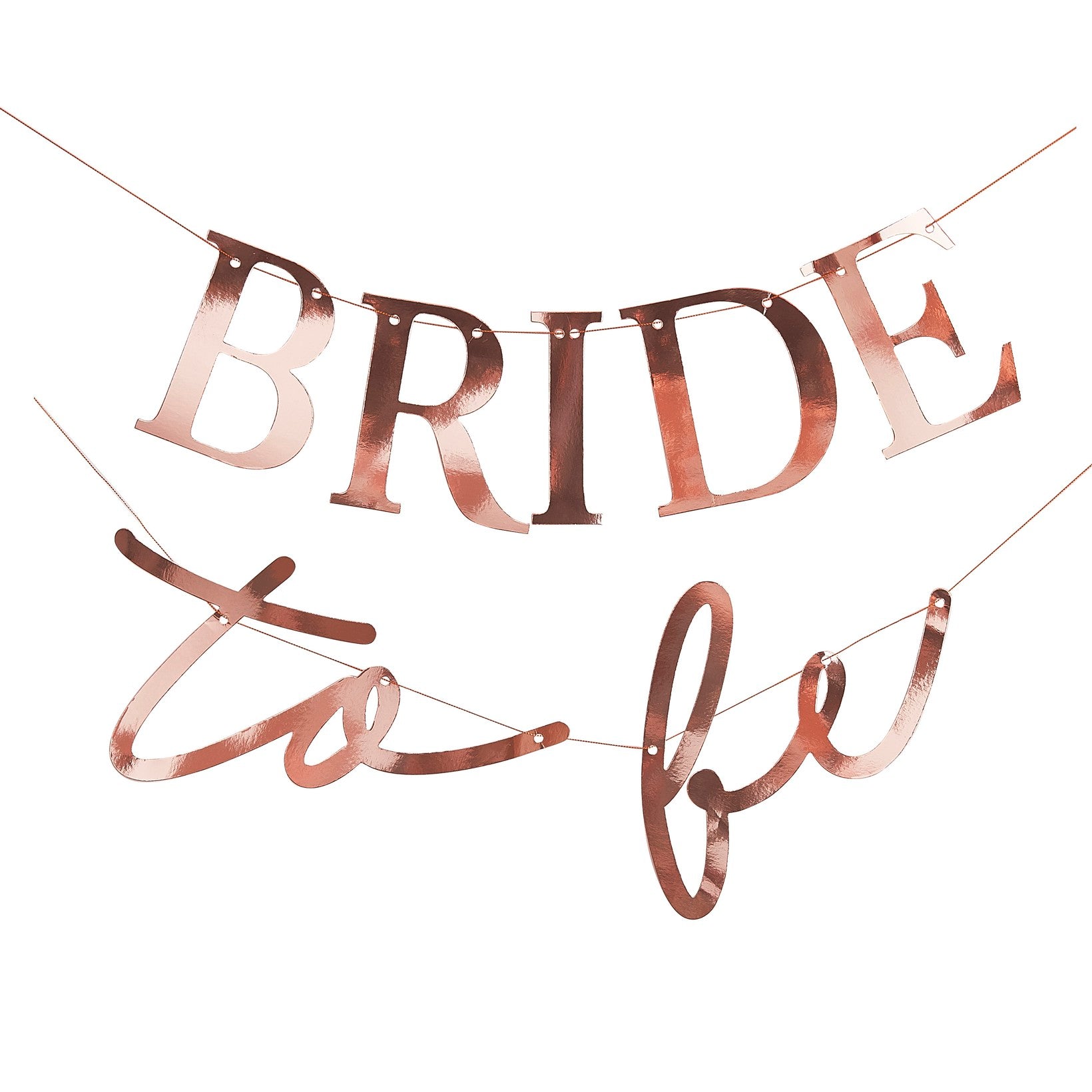 სპილენძისფერი გირლანდა Bride To Be