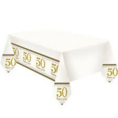 50th wedding anniversary tablecloth