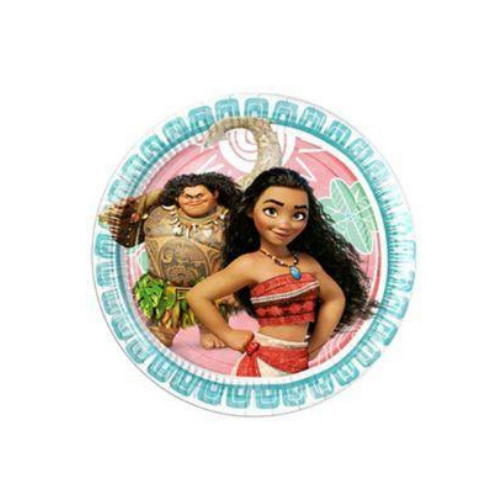 8 different sizes of paper plates