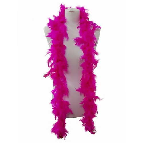 ბუმბულის ბოა მკვეთრი ვარდისფერი 50გრ (180სმ)