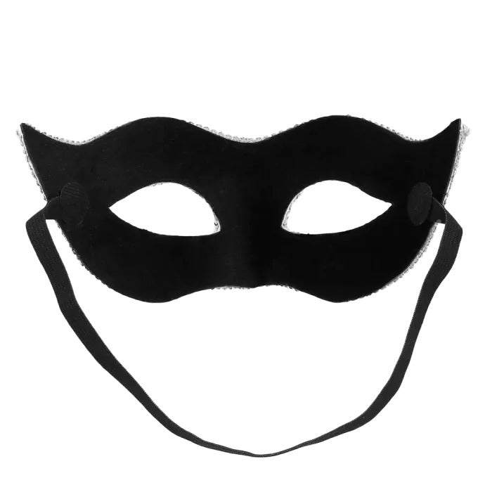 თვალის ნიღაბი ვენეციური ვერცხლისფერი