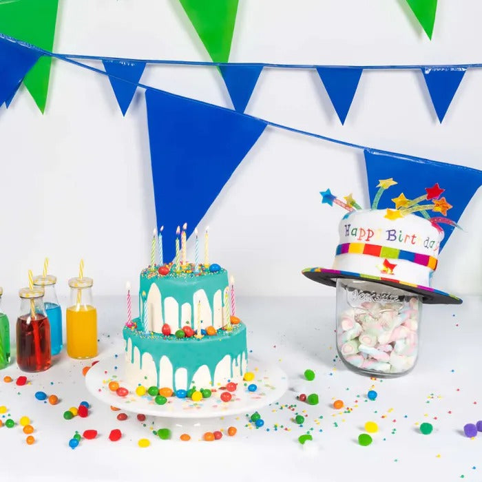 Cream cake hat colorful Happy Birthday