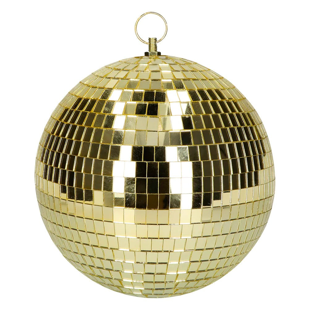 Disco ball 20 cm silver/golden/colored
