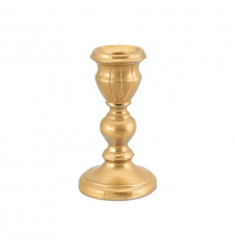 ოქროსფერი სასანთლე  7.5CM X 13.7CM