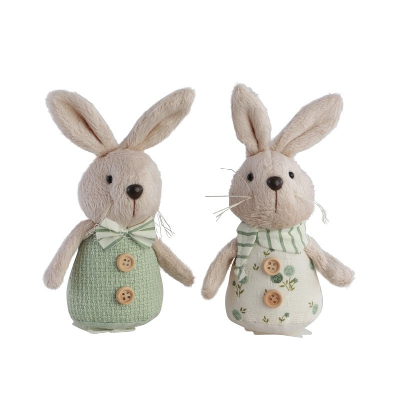 დასაკიდებელი დეკორაცია კურდღელი 2 ფერში 7CM X 5.5CM X 17CM 1ც