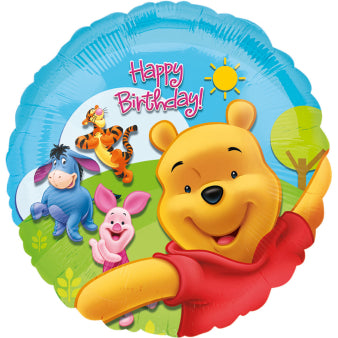 Foil birthday balloon Winnie the Pooh and friends 43cm