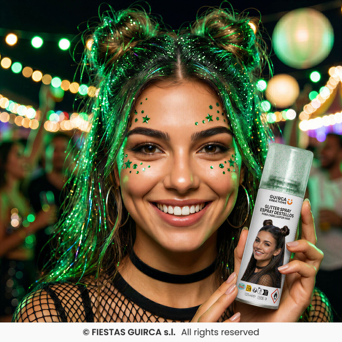 Colour Hairspray green 100 ml