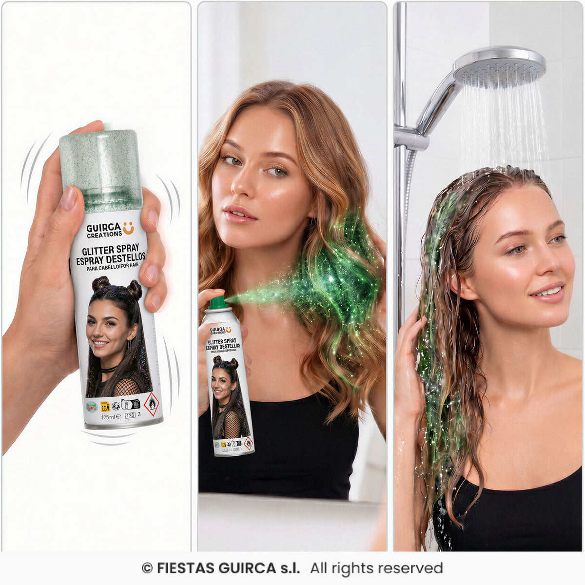 Colour Hairspray green 100 ml