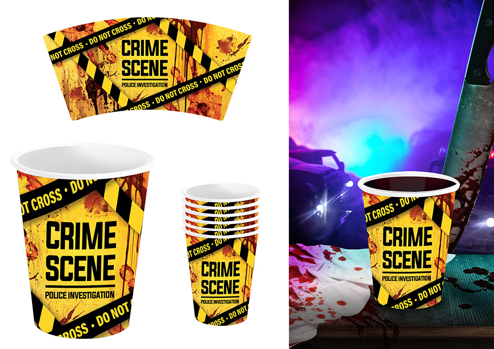 ქაღალდის ჭიქა Crime scene 6ც 240მლ
