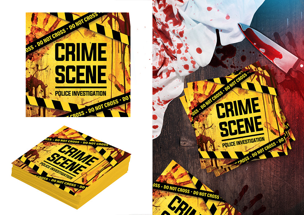 ქაღალდის ხელსახოცი Crime scene 20ც 16x16 სმ