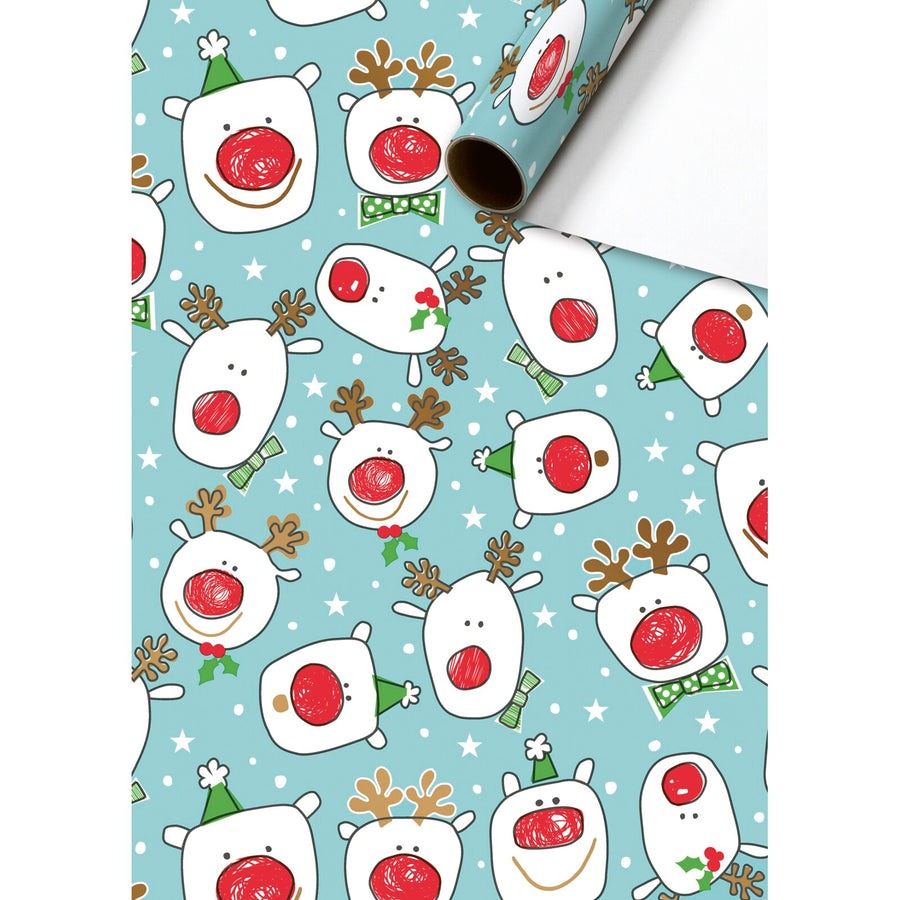 შესაფუთი ქაღალდი სხვადასხვანაირი "Basic Xmas Kids" 70x200სმ 1ც