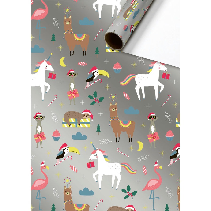 შესაფუთი ქაღალდი სხვადასხვანაირი "Basic Xmas Kids" 70x200სმ 1ც