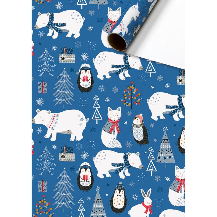 შესაფუთი ქაღალდი სხვადასხვანაირი "Basic Xmas Kids" 70x200სმ 1ც