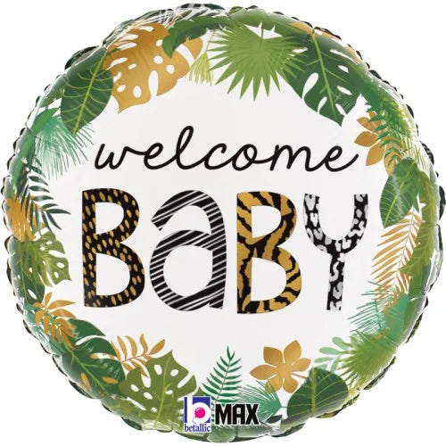 Foil Balloon Jungle Welcome Baby Standard