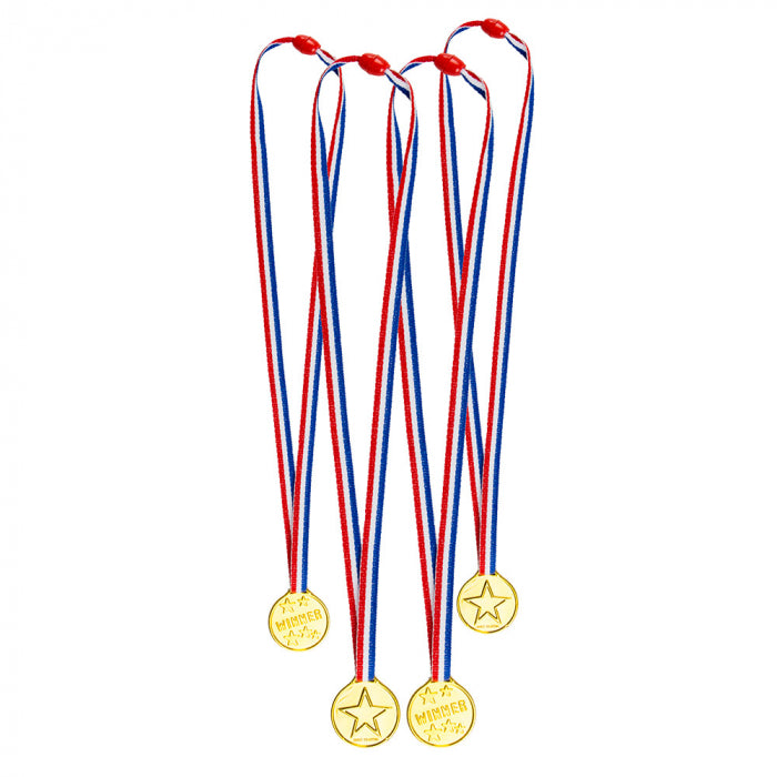 Set of 4 medals (3.5 cm)