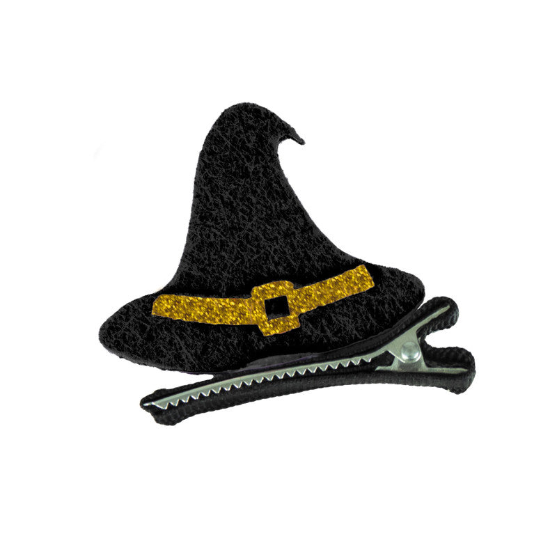 Hair clip with felt witch's hat 5X5cm