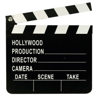 Director's board (Clapboard) Hollywood plastic 17.8 x 20.3 cm