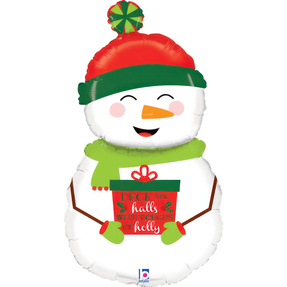 ფოლგირებული ბუშტი Holiday Snowman 76სმ