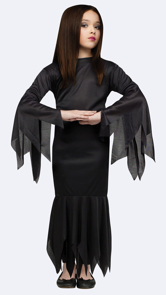 Children's costume Morticia for different ages - Adams Family