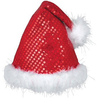 Santa hat shiny One Size