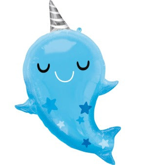 Foil balloon Narwhal Baby 66 cm x 76 cm