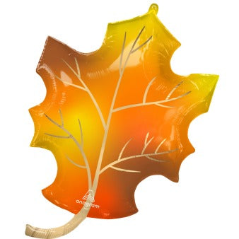 Foil balloon autumn leaf 60 cm x 86 cm