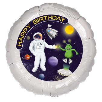Standard foil balloon Space Party 43 cm