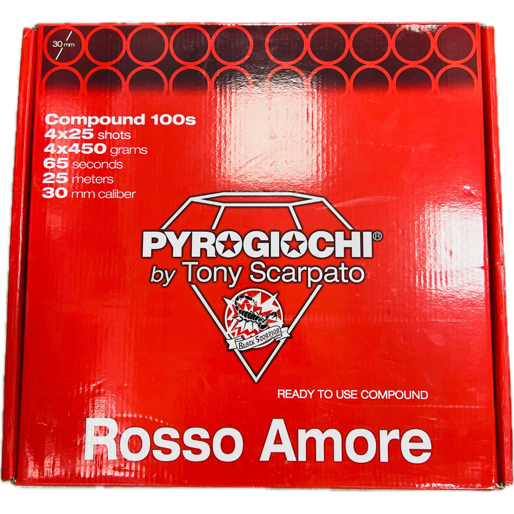 ფეიერვერკი ROSSO AMORE 100 გასროლა