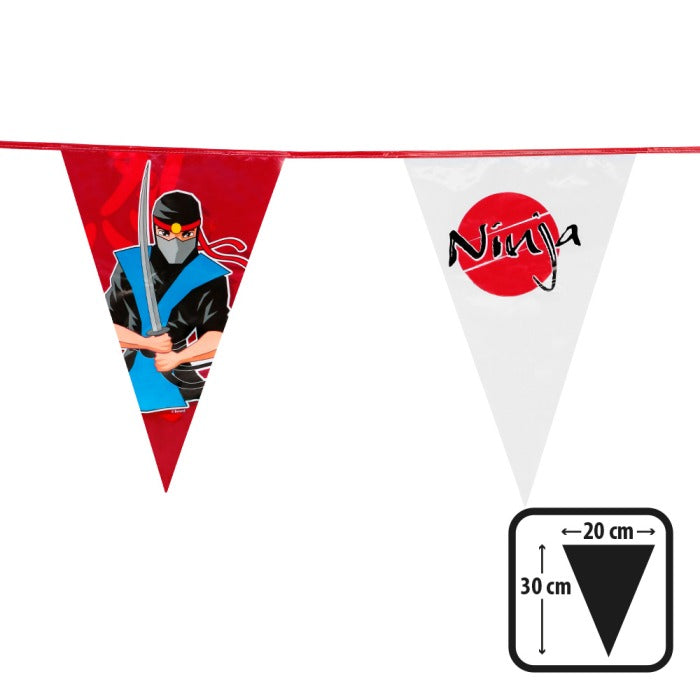 Flag-banner ninja 6m (30 x 20 cm)