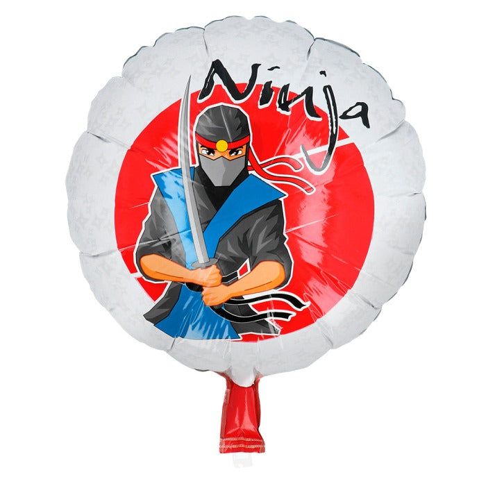 Standard foiled balloon Ninja 45 cm