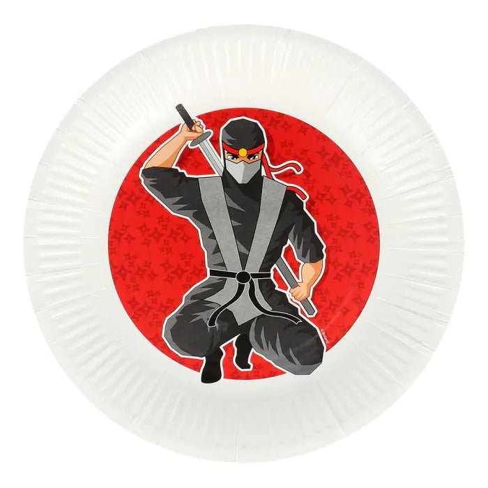 Paper plate Ninja 23 cm 8 pcs
